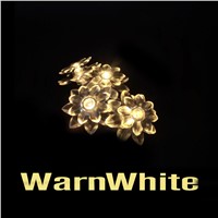 New LED lotus flower  Battery Powered Holiday LED String Lights High quality for Christmas Tree Wedding Party Living Room Dec