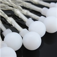 2.3 meters 20 small Colorful white ball battery box light string Christmas tree festival interior decoration light string P15