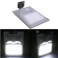 Newest 18pcs/SMD2835 White Light Patch LED Outdoor Solar Power Garden Wall Light Body Induction Lamp with Fixing Bracket