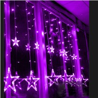 Lovely AC220V-240V 138 LEDS Strobe Light Christmas Stars Style Decorative String Light for Christmas Parties Wedding New Year