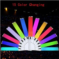 LumiParty Hot Vocal Concerts Glow Sticks LED 15 Colors Change Light Stick Party Wedding Magic Hot Camping Chemical Fluorescent