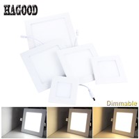 Dimmable LED Square Panel Light Recessed Ceiling Lamp Spotlight LED Panel Lantern 3W/4W/6W/9W/12W/15W/18W/24W