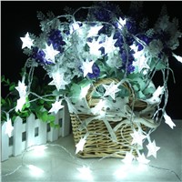 2.2M 20 LED String Fairy Lights Holiday Lighting STAR Shaped LED Xmas lights Wedding Party String Lights sparking string