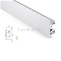 50 X 1M Sets/Lot New developed led aluminum profile and Flat T style alu channel for up and down wall lights