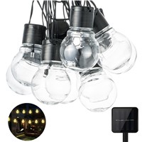 Clear Bulb Globe Solar String Lights, Outdoor Waterproof 5CM Big ball 10 / 20 LED Fairy Lights,Outdoor LED Decorative Lights