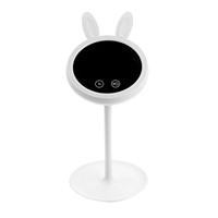 Table Light Mirror USB Makeup Touch Light  Double Sided LED Luminous Adjustable Brightness Rabbit Desktop with USB Charging