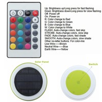 BEIAIDI IP68 Solar LED RGB Swimming Pool Light Waterproof Garden Landscape Lawn Patio Light Pool Pond Floating lamp with Remote