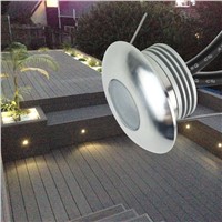 12pcs/lot 12V 1W Led Floor Decking Light IP67 Waterproof Outdoor Landscape Lighting for Garden Yard