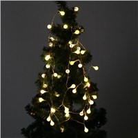 5M 50 LED String Light Warm White Remote for Glass Craft Bottle Fairy Valentines Wedding Christmas Decoration Lamp Party