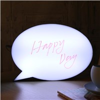 USB Rechargeable Acrylic LED Handwriting Lightbox Night Light DIY LED Message 3D Night Lamp Letter Light Box Speech Bubble Shape