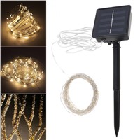 New 10 Meter 100 LED Solar Light Outdoor Garden Christmas Flashing Lights for Holiday Decoration