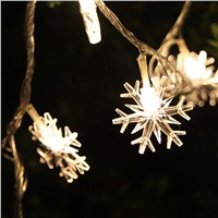 5M 40 LED String Light Waterproof Snowflake Ball Shape Fairy Light Christmas Garden Party Wedding Decoration LED Holiday Light