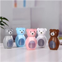 160ml Cartoon Small Bear Shape Usb Mini Air Humidifier Aroma Essential Oil Diffuser LED Lights Mist Maker