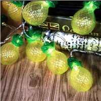 YAM 1.2m/2.2m 10/20 LED Pineapple Fairy String Light Lamp w/Battery Box Perfect For Wedding Xmas Party Festival Decoration