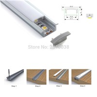 500 x 1M Sets/Lot linear light aluminium led profile and 8mm slim led T channel for floor or ground lighting