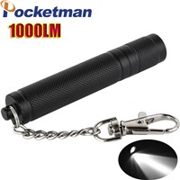 1000LM CREE Mini Portable LED Keychain Flashlight zaklamp Outdoor Camping Cycling Light Penlight Torch lampe puissante zk40