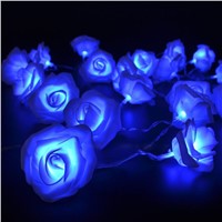 1.2M 10 LED Novelty Rose Flower Fairy LED String Lights Christmas Wedding Garden Valentine&#39;s Day Holiday Lighting Decoration
