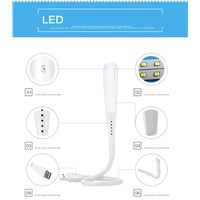 New Flexible LED Touch USB Light Ultra Bright 14LEDS Portable Mini USB Led Lamp for Laptop Notebook PC Computer