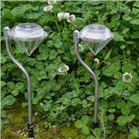 4pcs Outdoor Solar LED Light Garden Yard Path Lawn Solar Lamps Outdoor Waterproof Diamond Lights for Outdoor Garden