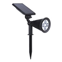 4 LED Solar Powered Garden Spotlight Christmas Light Outdoor for Landscaping Yard Projector Light Ground or Wall Mount