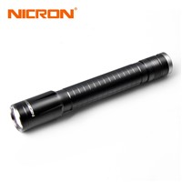 NICRON 3W 2xAA High Brightness Flashlight 100LM Waterproof 100M Beam Distance For Household Outdoor Lighting Torch LED N4