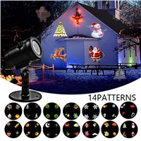 LED Projector Light - New Design House Garden Lighting Show with 14 Festive Lights Designs for Thanksgiving, Christmas, Holiday
