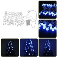 5m 40LED Cherry Balls Fairy String Decorative Lights 3V Wedding Christmas Outdoor Patio Garland Decoration