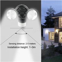 BORUIT 13000LM 36 LED Solar Power Lamp PIR Motion Sensor Spotlight Emergency Wall Light Outdoor Garden Lawn Anti-theft lighting
