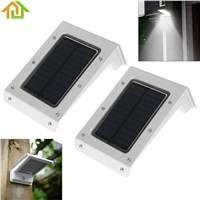 2pcs 20 LED Multi - Functional Solar Energy Human-Induction Wall Lamp Outdoor Garden Home Lighting Wall Lamp