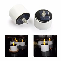 LED new solar lights home solar candle lights LED environmental protection and energy saving candle lights