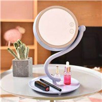 Mirror Desk Lamp 360 Degree Rotation Make Up Mirror Magnifying LED Night Light Touch Sensor Rechargable led Table Light
