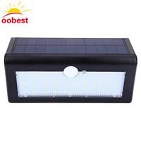 oobest Waterproof 38 LED Solar Light White Solar Power Outdoor Garden Light PIR Motion Sensor Pathway Garden Yard Wall Lamp