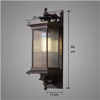 Europe quality led porch lights coffee housing glass shade outdoor wall light garden outdoor light fixture wall scone fitting