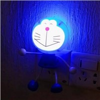 Bedside Lighting Auto Light Control Cat Frog-shaped Cartoon LED Night Light Wall Lamp Baby Christmas Gift Sleep Bedroom