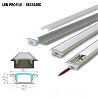 10pcs 1m led aluminum profile tube for 5050 5630 led cabinet rigid bar light strip housing channel with cover end cap clip shell
