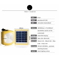 Portable Solar Power Led Lighting Bulb Lamp Solar Panel Home System Kit With Radio Outdoor Camping Emergency