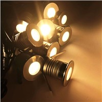 12pieces 12v Waterproof Led Recessed Floor Wall Step Lamps Patio Paver Plinth Outdoor Lighting 1w 3w Underground Led Light
