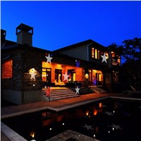 3W Waterproof Creative LED Plug-in Card Lawn Lamp Outdoor Light with Twelve Kinds of Replaceable Patterns
