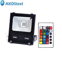 AKDSteel High Power 20W RGBW LED Project Lamp Waterproof Timing Changing Color Light with Remote Controller High Quality zk20