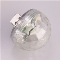 2 Pcs Mini USB DJ Light Disco Ball Lamp Strobe LED Bulb for Birthday Club Wedding Xmas Party Decor CLH@8