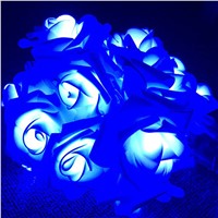 2M 20LED Battery Powered LED String Lights Rose Flower Party Event Christmas Birthday Decorative String Light