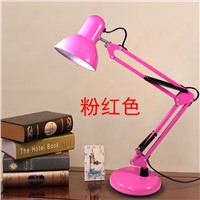 4PCS  Flexible Desk Lamp Long Swing Arm Led Desk Lamp Metal Architect Adjustable Folding Twin-Arm Led Table Lamp Reading