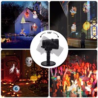 14 SWITCHABLE SLIDES Christmas Outdoor Projector Led Lights Eye protection Led Christmas Lawn Lights