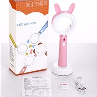 Cartoon Design Desk Lamp Touch LED Reading Lights 3 Stage Dimming White and Warm table led lighting