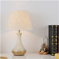 Lamp Use For American country ceramic table And warm bedroom And European living room  And study Chinese creative LED