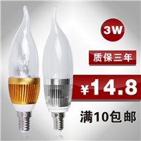 Led candle lamp energy saving lamps lamp crystal light bulb led spotlight light source e14 -JieMing lighting