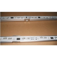 led pixel rigid strip, 1m long, 30pcs 5050 RGB SMD,with 10pcs TM1809IC, waterproof;DC12V input;aluminium alloy housing;256 scale