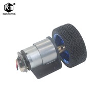 37mm Diameter Geared Motors 12V 24V DC Gear Motor with Encoder &amp;amp; Wheel Kit for DIY JGB37-520 Gearmotor