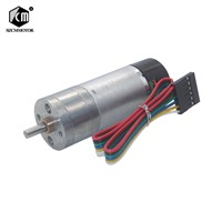 25mm Diameter Large Torque Speed Reduction 2 Phases Pulses Output Detection CW/CCW Encoder Gear Motor with Protecting Hood