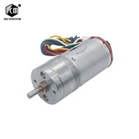 6v 12v 24v 25mm Diameter Gearbox Micro Gear Motor with Encoder 2phases Output 11pulses/Turn Mini Encoder Geared Motors